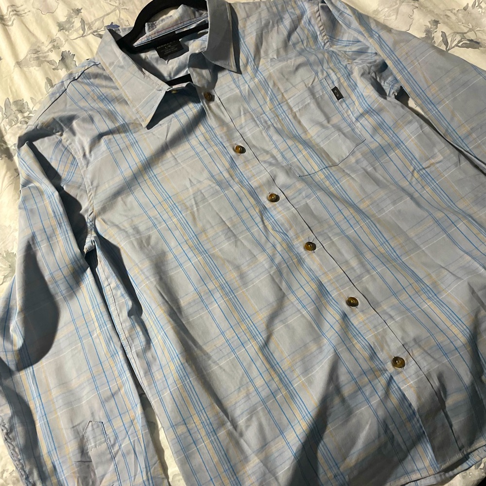 Men’s Large Oakley Long Sleeve Blue Dress Shirt